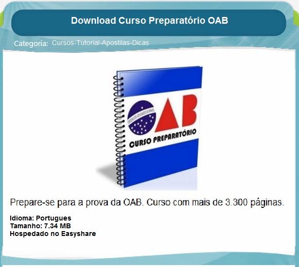 Curso OAB